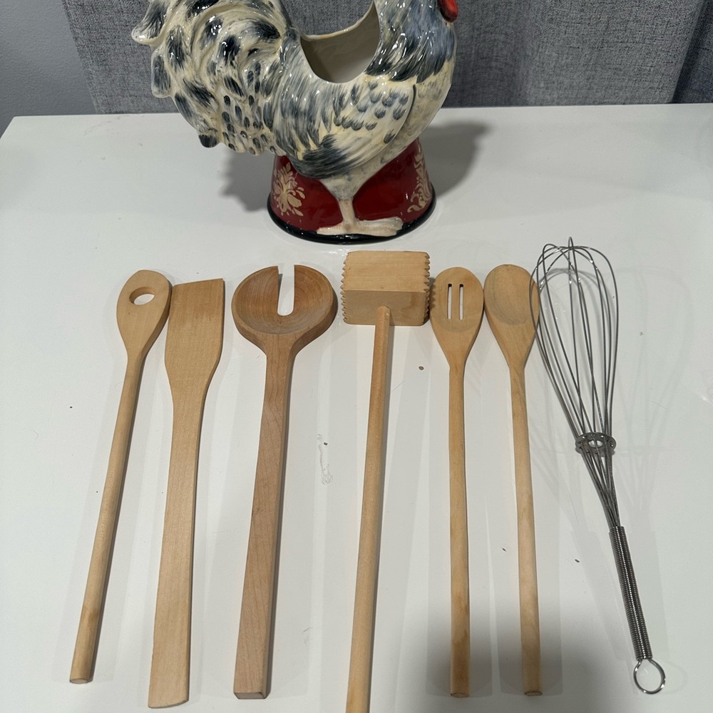 Certified international Susan winget avignon morning rooster utensil holder. - Picture 7 of 7